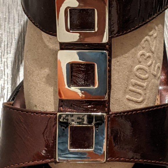 SOFFT Brown Patent Sandals 7.5 M - Picture 7 of 9